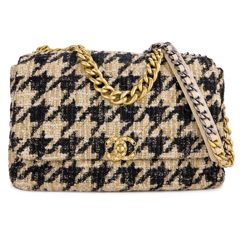 chanel 19 tweed bag price|Chanel tweed medium bag.